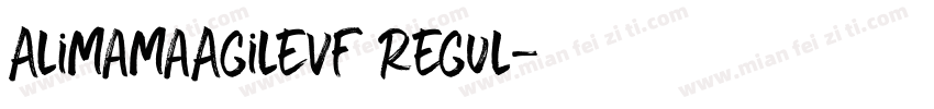 AlimamaAgileVF Regul字体转换